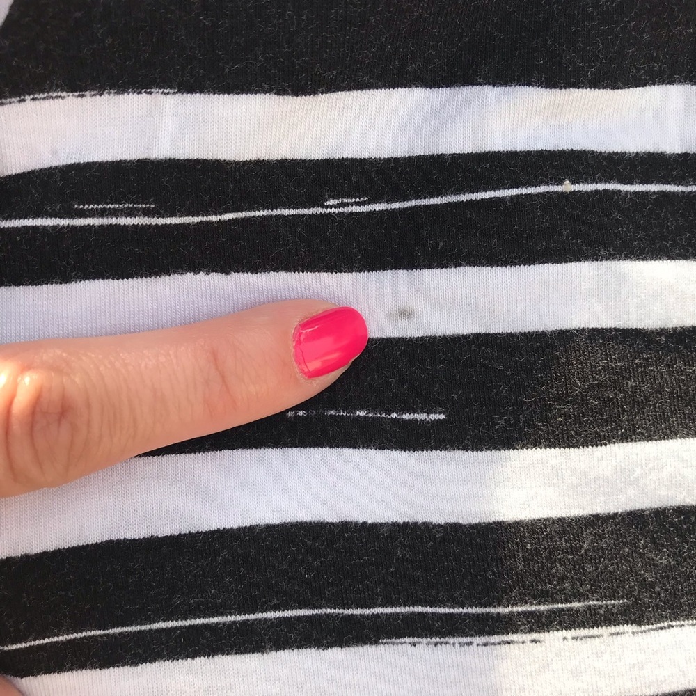 Michael Kors Striped Maxi Dress Blk/White - Picture 8 of 8